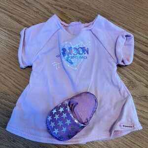 American Girl Luciana Vega PJ top with one slipper